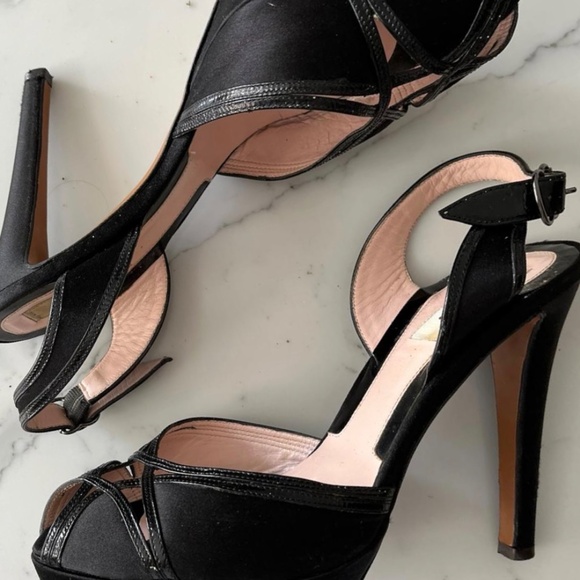 MOSCHINO Vintage Stiletto Sandal Heels - Picture 2 of 5